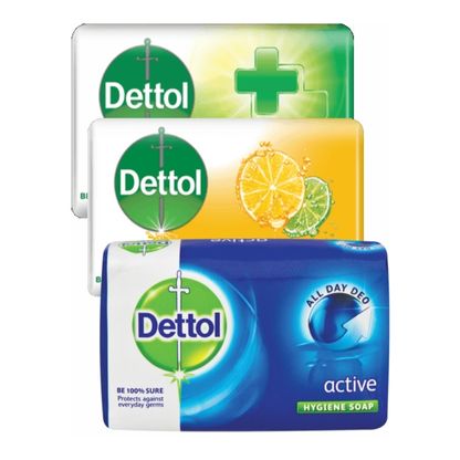 COMBO DETTOL SOAPS ASSORTED 3X175G